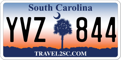 SC license plate YVZ844