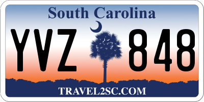 SC license plate YVZ848