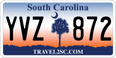 SC license plate YVZ872