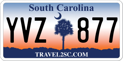 SC license plate YVZ877