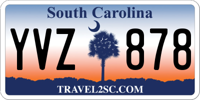 SC license plate YVZ878