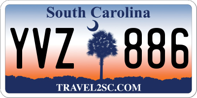 SC license plate YVZ886
