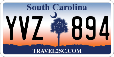 SC license plate YVZ894