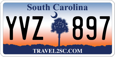 SC license plate YVZ897