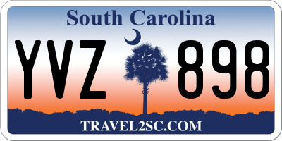 SC license plate YVZ898