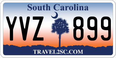 SC license plate YVZ899