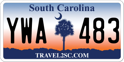 SC license plate YWA483