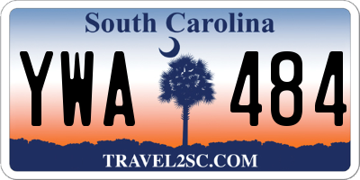SC license plate YWA484