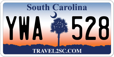 SC license plate YWA528