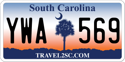 SC license plate YWA569