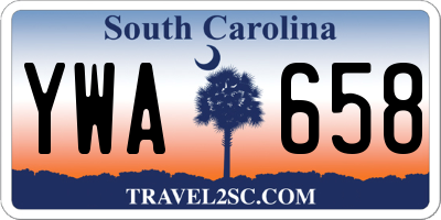 SC license plate YWA658