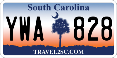 SC license plate YWA828