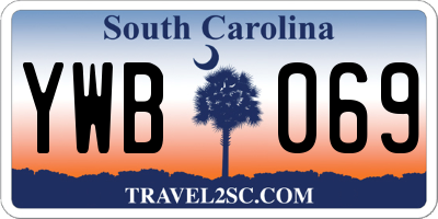 SC license plate YWB069
