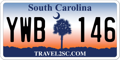 SC license plate YWB146