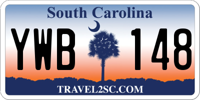 SC license plate YWB148