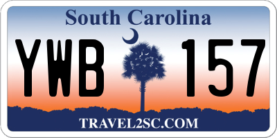 SC license plate YWB157