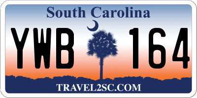 SC license plate YWB164