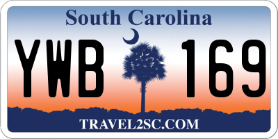 SC license plate YWB169