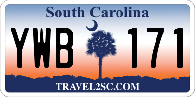 SC license plate YWB171