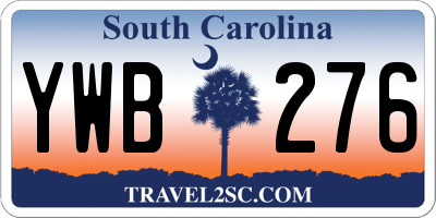 SC license plate YWB276