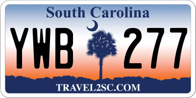 SC license plate YWB277