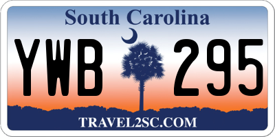 SC license plate YWB295