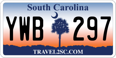 SC license plate YWB297
