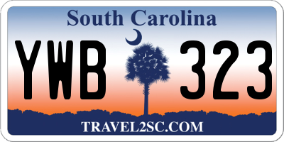 SC license plate YWB323
