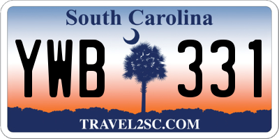 SC license plate YWB331