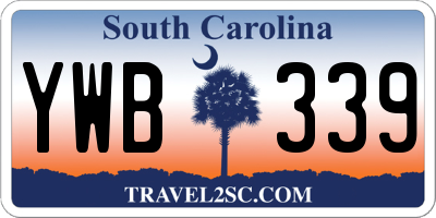 SC license plate YWB339