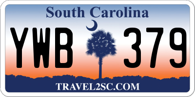 SC license plate YWB379