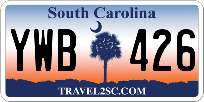 SC license plate YWB426
