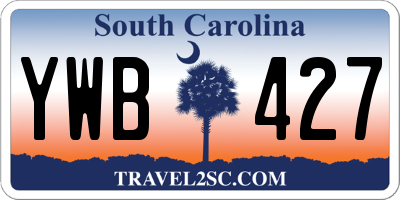 SC license plate YWB427