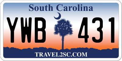 SC license plate YWB431