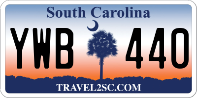 SC license plate YWB440
