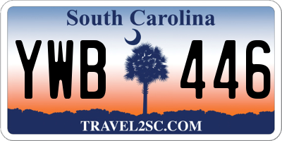 SC license plate YWB446
