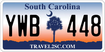 SC license plate YWB448