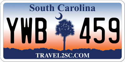 SC license plate YWB459