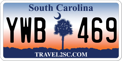 SC license plate YWB469