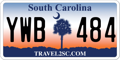 SC license plate YWB484