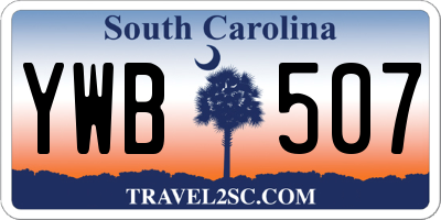 SC license plate YWB507
