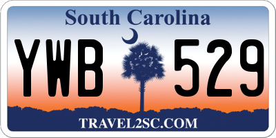 SC license plate YWB529