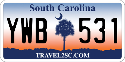 SC license plate YWB531