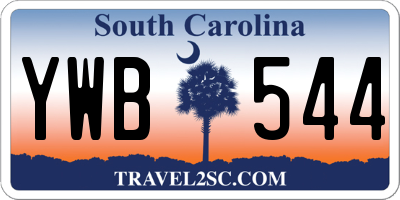 SC license plate YWB544