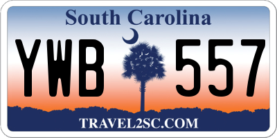 SC license plate YWB557