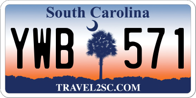 SC license plate YWB571