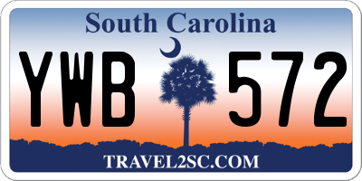 SC license plate YWB572