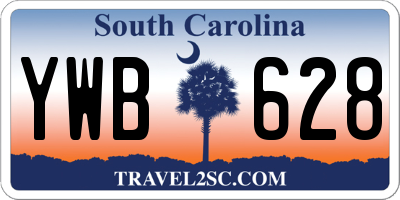 SC license plate YWB628