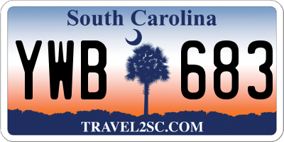 SC license plate YWB683