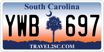 SC license plate YWB697